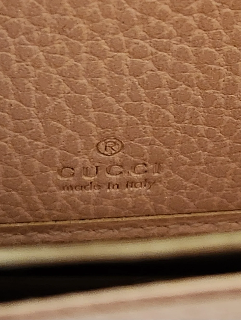 Gucci Maront Bow Black Leather Zipper Around Wallet - Picture 7 of 9